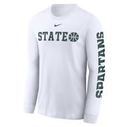  Michigan State Nike Cotton Basketball Icon Long Sleeve Tee