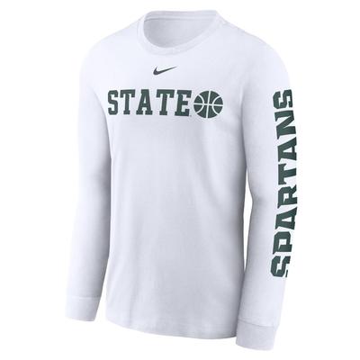 Michigan State Nike Cotton Basketball Icon Long Sleeve Tee