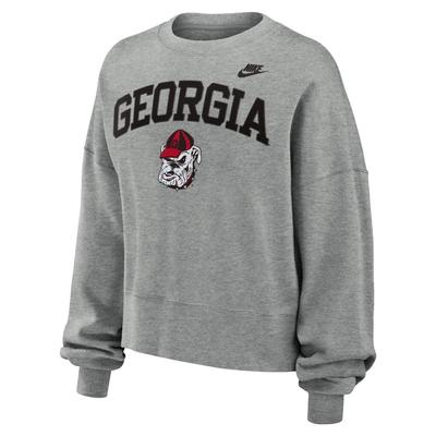 Georgia Nike Women's Retro Fleece Crew