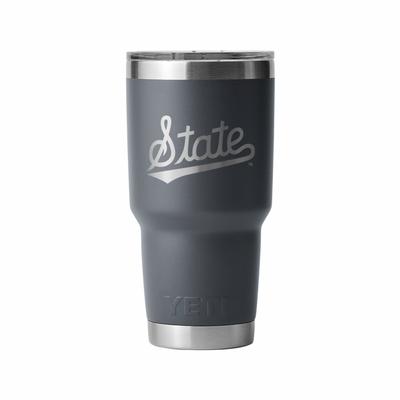 Mississippi State Script 30 oz Charcoal Yeti Rambler