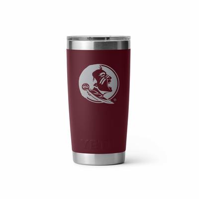 Florida State 20 oz Burgundy Yeti Rambler