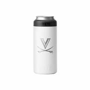  Virginia Yeti White Primary Logo Slim Colster