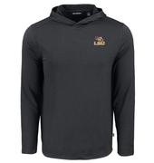  Lsu Cutter & Buck Coastline Tiger Eye Epic Comfort Hooded Shirt