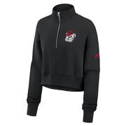  Georgia Nike Women's Crop Retro Fleece 1/4 Zip