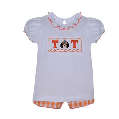 Southern Saturday Toddler Mascot Smocked Short Set