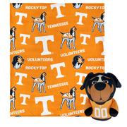  Tennessee Volunteers Mascot Hugger & Silk Throw Set