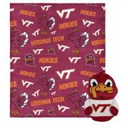  Virginia Tech Hokies Mascot Hugger & Silk Throw Set