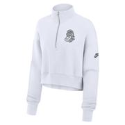  Michigan State Nike Women's Crop Retro Fleece 1/4 Zip