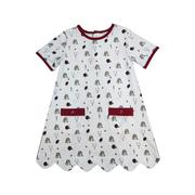  Ishtex Toddler Bulldog A- Line Dress