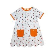  Ishtex Toddler Hound Dog A- Line Dress