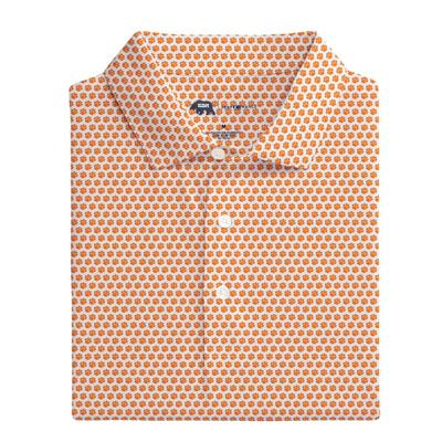 Clemson Onward Reserve Paw Printed Polo