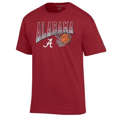 Alabama Champion Wordmark Basketball Net Logo Tee