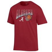  Alabama Champion Wordmark Basketball Net Logo Tee