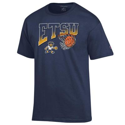 ETSU Champion Wordmark Basketball Net Logo Tee