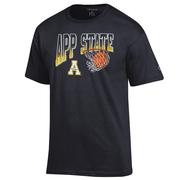  App State Champion Wordmark Basketball Net Logo Tee