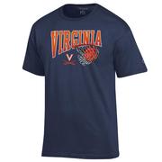  Virginia Champion Wordmark Basketball Net Logo Tee