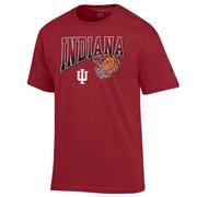  Indiana Champion Wordmark Basketball Net Logo Tee