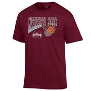  Mississippi State Champion Wordmark Basketball Net Logo Tee