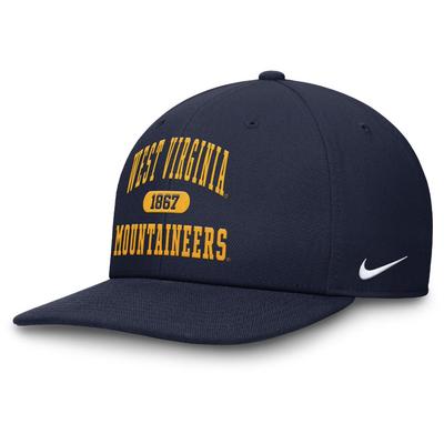 West Virginia Nike Dri-Fit Pro Structured Square Bill Cap