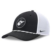  West Virginia Nike Built On Bravery Rise Structured Rope Trucker Cap