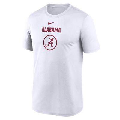 Alabama Nike Courtside Dri-Fit Practice Tee WHITE