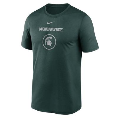 Michigan State Nike Courtside Dri-Fit Practice Tee PRO_GREEN