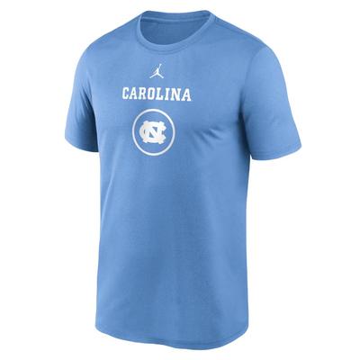 UNC Jordan Brand Courtside Dri-Fit Practice Tee VALOR_BLUE