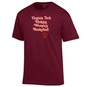  Virginia Tech Champion Stacked Women's Basketball Tee