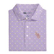  Lsu Onward Reserve Fleur- De- Lis Printed Polo