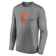  Clemson Nike Courtside Dri- Fit Practice Long Sleeve Tee