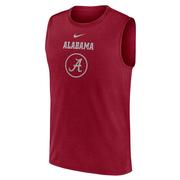  Alabama Nike Courtside Dri- Fit Practice Sleeveless Tee