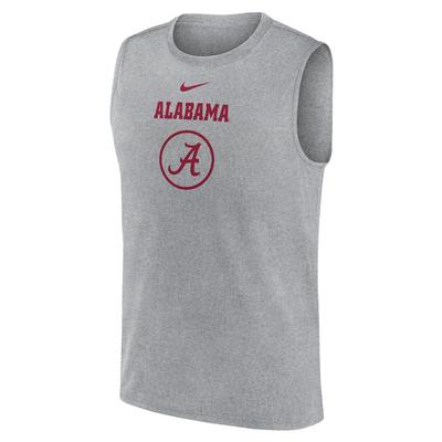 Alabama Nike Courtside Dri-Fit Practice Sleeveless Tee GREY