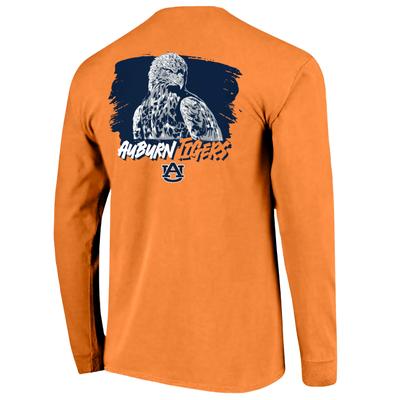 Auburn Image One Arc Smear Eagle Comfort Colors Long Sleeve Tee