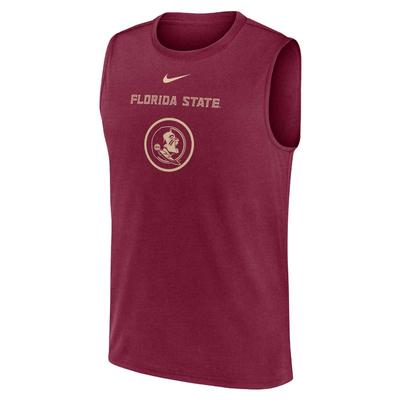 Florida State Nike Courtside Dri-Fit Practice Sleeveless Tee