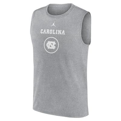 UNC Jordan Brand Courtside Dri-Fit Practice Sleeveless Tee