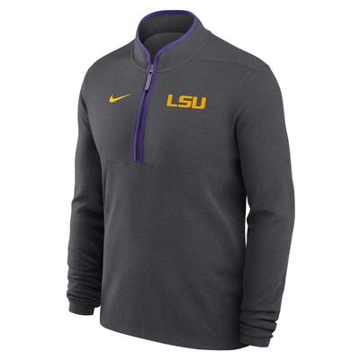 LSU Nike Dri-Fit Victory Half Zip Pullover ANTHRACITE