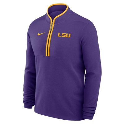 LSU Nike Dri-Fit Victory Half Zip Pullover PURPLE