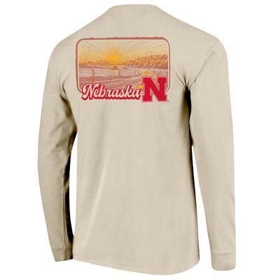 Nebraska Image One Bluegrass Scene Comfort Colors Long Sleeve Tee