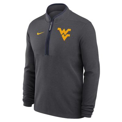 West Virginia Nike Dri-Fit Victory Half Zip Pullover ANTHRACITE