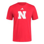  Nebraska Adidas Locker Logo Fresh Tee