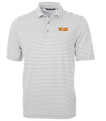 Tennessee Cutter & Buck Big & Tall Vol Star Eco Pique Stripe Polo