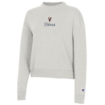 Virginia Champion Women's Embroidered Logo Script Triumph Crew