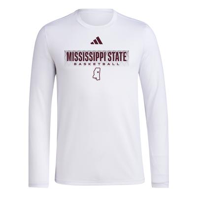 Mississippi State Adidas On Court Locker in the Fade Tee