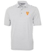  Tennessee Cutter & Buck Big & Tall Ut Interlock Eco Pique Stripe Polo