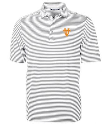 Tennessee Cutter & Buck Big & Tall UT Interlock Eco Pique Stripe Polo