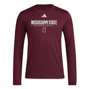  Mississippi State Adidas On Court Locker In The Fade Tee