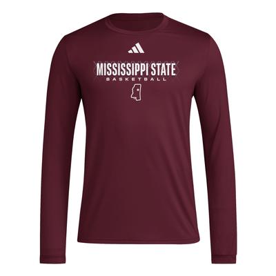 Mississippi State Adidas On Court Locker in the Fade Tee