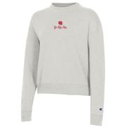  Nebraska Champion Women's Embroidered Logo Script Triumph Crew