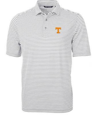 Tennessee Cutter & Buck Big & Tall Eco Pique Stripe Polo