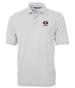  Georgia Cutter & Buck Big & Tall Eco Pique Stripe Polo